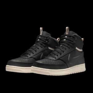 Nike Court Vision Mid Winterized Womens Size 9/Mens 7.5 Smoke Grey Light Bone